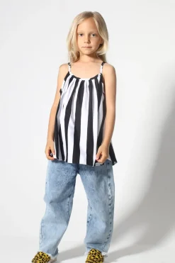 Marques ' Almeida ACID WASH DENIM BAGGY TROUSERS-Kids Bottoms