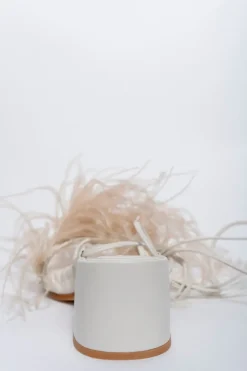 Marques ' Almeida FEATHER STRAPPY SANDAL- Shoes