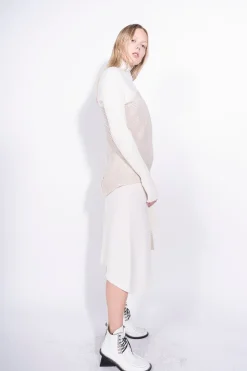 Marques ' Almeida PATCHWORK DRAPED JUMPER IN MERINO KNIT-Women Knitwear|Tops