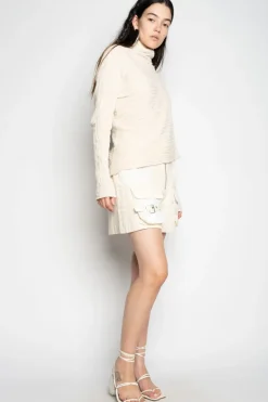 Marques ' Almeida RECYLED COTTON KNIT DRAPED JUMPER-Women Knitwear|Tops