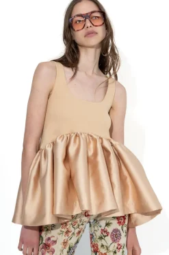 Marques ' Almeida SLEEVELESS PUFF HEM TOP-Women Tops
