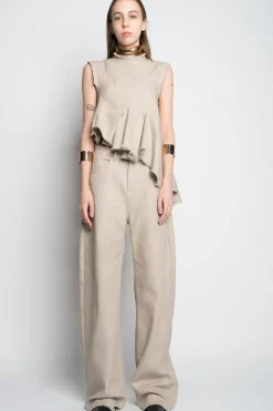 Marques ' Almeida WOVEN BOYFRIEND TROUSERS-Women Bottoms