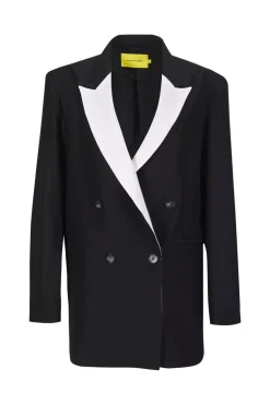 Marques ' Almeida AND WHITE OVERSIZED BLAZER-Women Outerwear|Outerwear