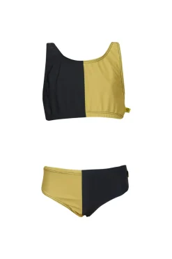 Marques ' Almeida BLACK AND YELLOW SWIMWEAR BIKINI SET-Kids Swimwear