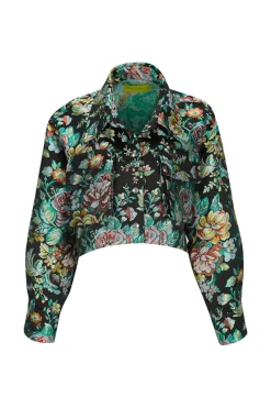 Marques ' Almeida BROCADE CROPPED OVERSHIRT-Women Outerwear|Outerwear