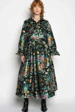 Marques ' Almeida BROCADE CROPPED OVERSHIRT-Women Outerwear|Outerwear