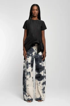 Marques ' Almeida CAP SLEEVE PLISSE T-SHIRT-Women Tops|Tops