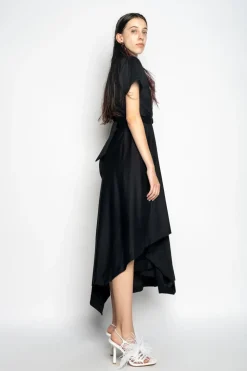 Marques ' Almeida CROSS WAIST DRAPE T-SHIRT DRESS-Women Dresses|Dresses