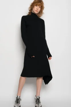 Marques ' Almeida DRAPED NECK DRESS-Women Knitwear|Dresses