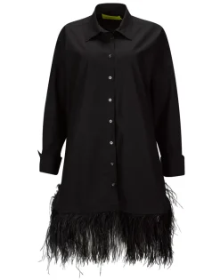 Marques ' Almeida FEATHER HEM SHIRT DRESS-Women Tops|Dresses