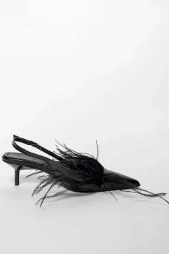 Marques ' Almeida FEATHER SLING BACKS- Shoes