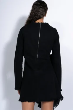 Marques ' Almeida JANIS DRESS WITH FRONT PLEATS-Women Denim|Dresses