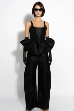 Marques ' Almeida LUREX FITTED CORSET-Women Denim|Tops