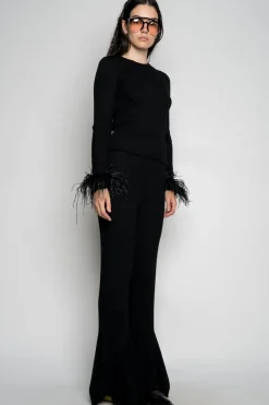 Marques ' Almeida MERINO WOOL KNITTED TROUSERS-Women Bottoms|Knitwear
