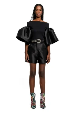 Marques ' Almeida MIKADO OFF SHOULDER PUFF SLEEVE TOP-Women Tops