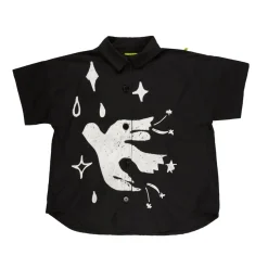 Marques ' Almeida OVERSIZED SHIRT WITH EMBROIDERY-Kids Tops