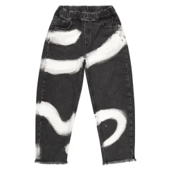Marques ' Almeida PULL ON BAGGY TROUSERS WITH SNAKE PRINT-Kids Bottoms