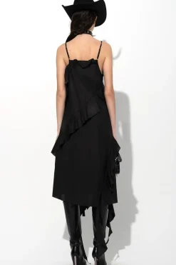Marques ' Almeida STRAP DRESS WITH ASYMMETRIC CASCADING FRILLS-Women Dresses|Dresses
