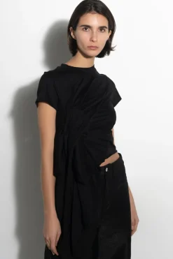 Marques ' Almeida T-SHIRT WITH SIDE BOW-Women Tops