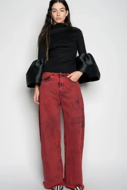 Marques ' Almeida TURTLENECK PUFF SLEEVE TOP-Women Tops