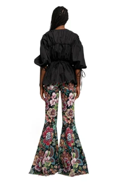 Marques ' Almeida WRINKLED COTTON LACES RUCHED BLOUSE-Women Tops