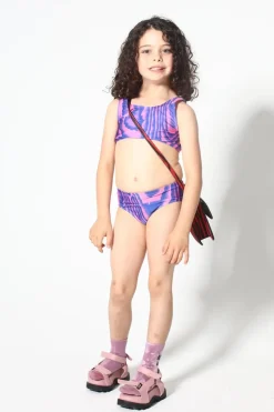 Marques ' Almeida BLUE AND PINK SWIMWEAR BIKINI SET-Kids Swimwear