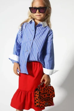 Marques ' Almeida AND WHITE STRIPED LOOSE SHIRT-Kids Tops