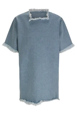 Marques ' Almeida DENIM OVERSIZED T-SHIRT DRESS-Kids Dresses