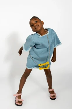 Marques ' Almeida DENIM OVERSIZED T-SHIRT DRESS-Kids Dresses