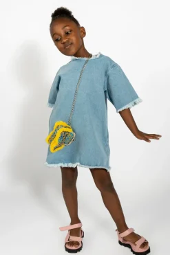 Marques ' Almeida DENIM OVERSIZED T-SHIRT DRESS-Kids Dresses