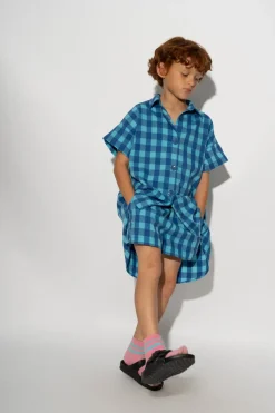 Marques ' Almeida GINGHAM BOXER SHORTS-Kids Bottoms
