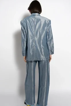 Marques ' Almeida LUREX OVERSIZED BLAZER-Women Denim|Outerwear