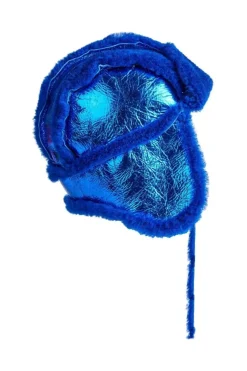 Marques ' Almeida SHINY LEATHER EAR COVER HAT-Kids Accessories