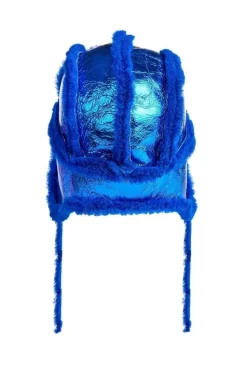 Marques ' Almeida SHINY LEATHER EAR COVER HAT-Kids Accessories