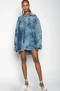 Marques ' Almeida TIE DYE DENIM OVERSHIRT-Women Denim|Outerwear