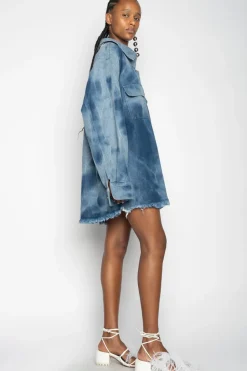 Marques ' Almeida TIE DYE DENIM OVERSHIRT-Women Denim|Outerwear