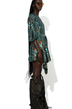 Marques ' Almeida ZEBRA BROCADE BALLOON SLEEVE DRESS-Women Dresses|Dresses