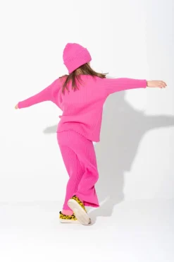 Marques ' Almeida BRIGHT PINK MERINO KNIT JUMPER-Kids Knitwear|Tops
