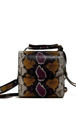Marques ' Almeida CLASSIC M'A BAG IN SNAKE PRINT LEATHER- Accessories