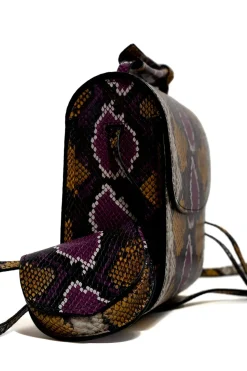 Marques ' Almeida CLASSIC M'A BAG IN SNAKE PRINT LEATHER- Accessories