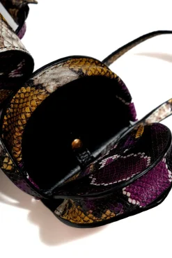 Marques ' Almeida CLASSIC M'A BAG IN SNAKE PRINT LEATHER- Accessories