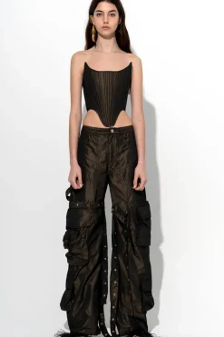 Marques ' Almeida DARK MULTI POCKET TROUSERS-Women Bottoms|Bottoms