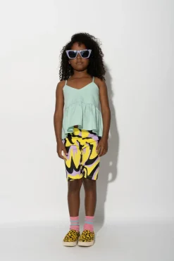 Marques ' Almeida DARK WAVY PRINT BIKER SHORTS-Kids Bottoms|Jersey