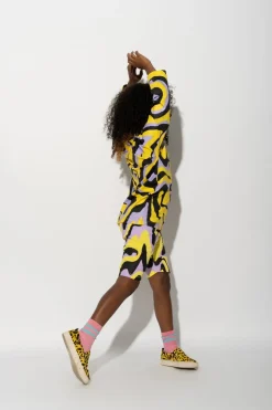 Marques ' Almeida DARK WAVY PRINT LONG SLEEVE TOP-Kids Jersey|Tops
