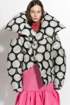 Marques ' Almeida DOTS BROCADE M'A PUFFER JACKET-Women Outerwear