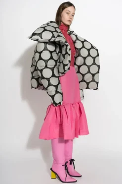 Marques ' Almeida DOTS BROCADE M'A PUFFER JACKET-Women Outerwear