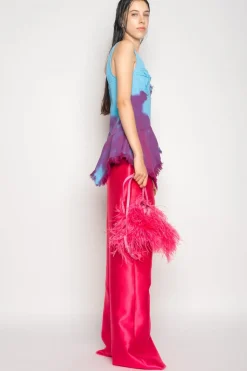 Marques ' Almeida DRILL TIE DYE PEPLUM CORSET TOP-Women Tops|Tops