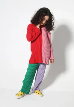 Marques ' Almeida DUO COLOUR CREW NECK JUMPER-Kids Knitwear|Tops