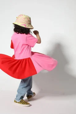 Marques ' Almeida DUO COLOUR GATHERED JERSEY T-SHIRT DRESS-Kids Dresses