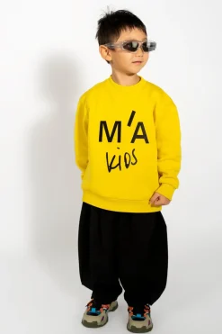 Marques ' Almeida EMBROIDERED CREW NECK IN-Kids Outerwear|Tops